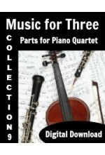 Music for Three - Mexican Hat Dance from Collection No. 9 - Set of Parts for Piano Quartet